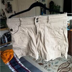 Beige Denim Shorts- one 5 one